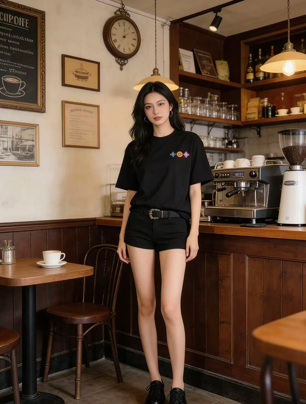 Louis Vuitton/Louis Vuitton colorful three-flower embroidered short sleeves